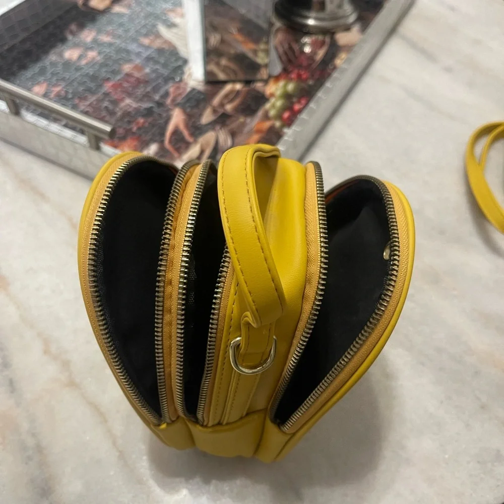 ALUDA  PIJU Yellow Mini Bag with strap crossbody - Picture 11 of 12